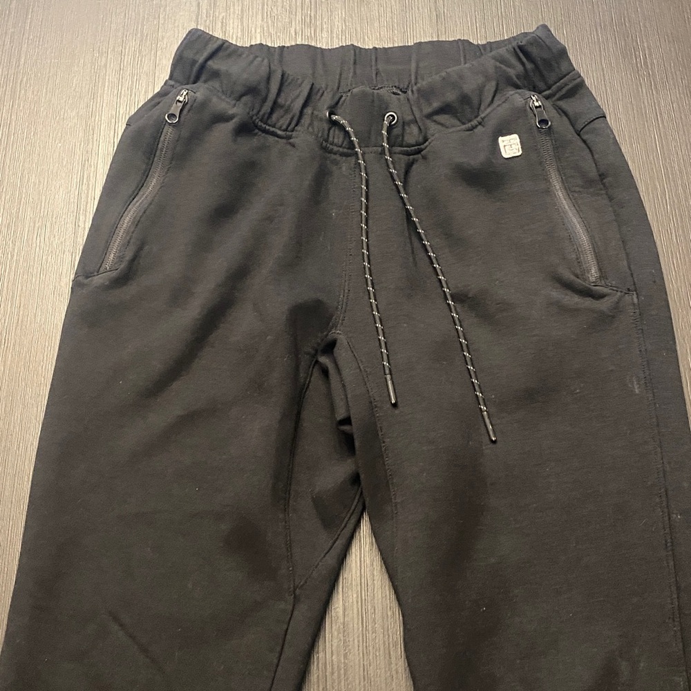 Men's Black Jogger Pants - Picture 2 of 4